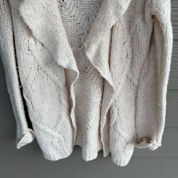 Anthropologie ruffled wool blend cardigan - Picture 4 of 6